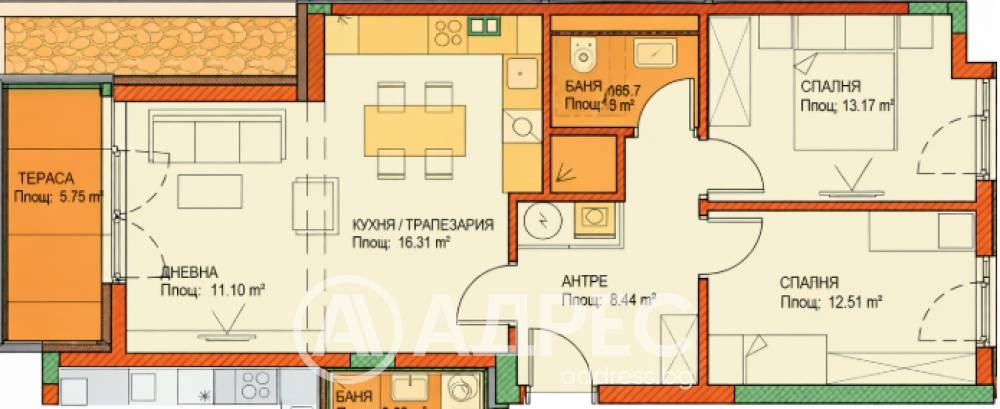 Продава 3-СТАЕН, гр. София, Център, снимка 3 - Апартаменти - 54924578