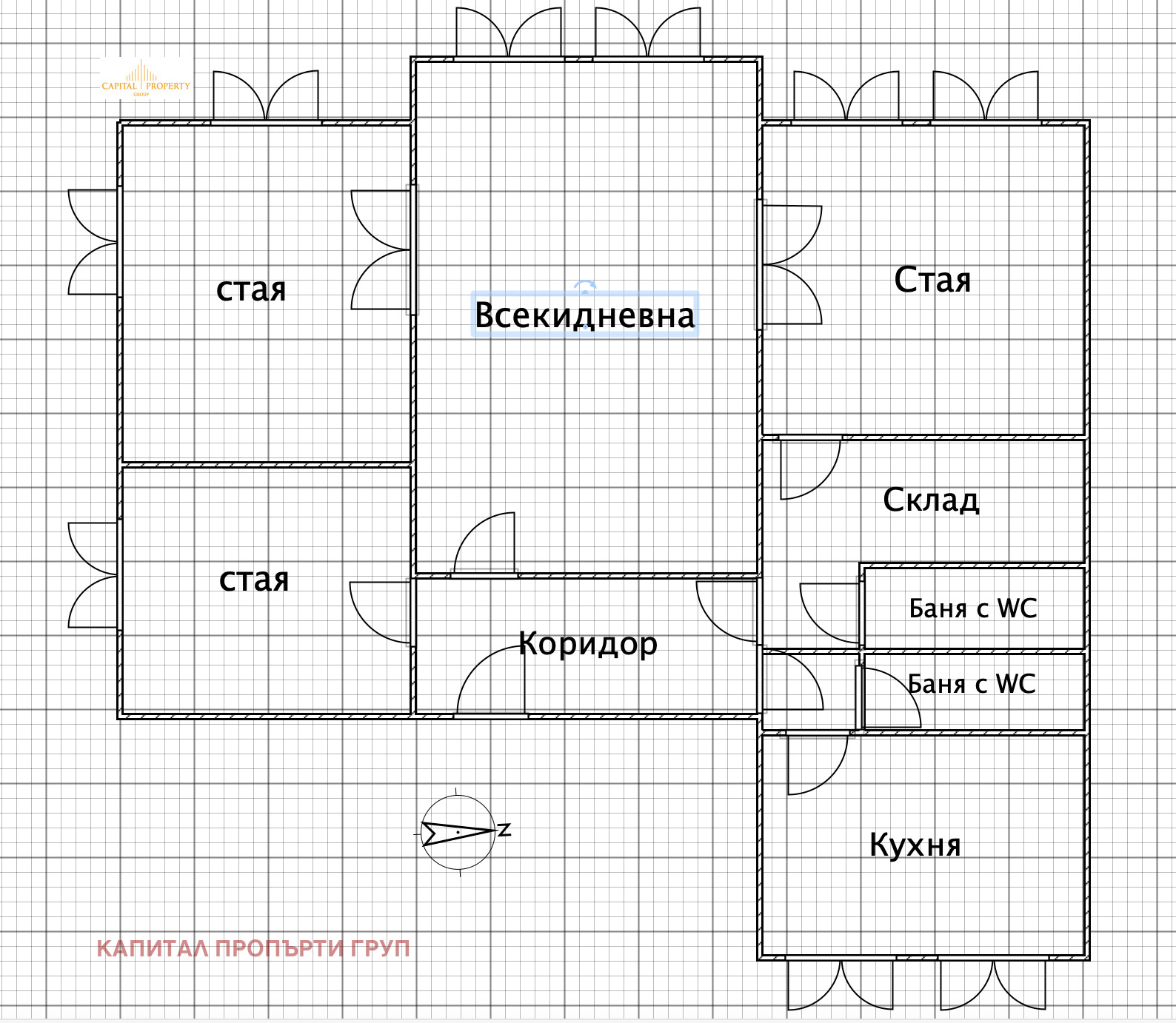 Продава 4-СТАЕН, гр. София, Център