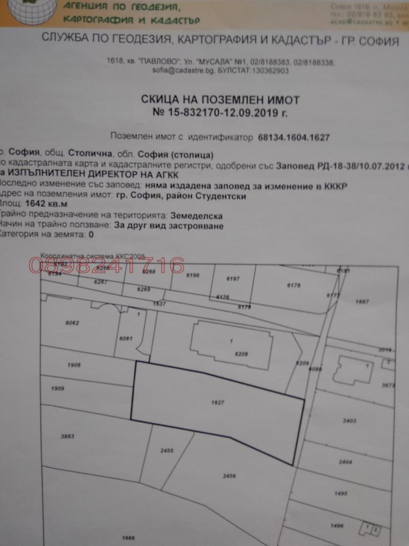 Продава ПАРЦЕЛ, гр. София, Дървеница, снимка 2 - Парцели - 54486982