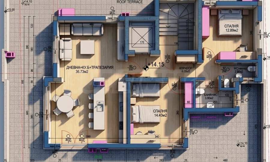 Продава 3-СТАЕН, гр. Пловдив, Южен, снимка 2 - Апартаменти - 52001076