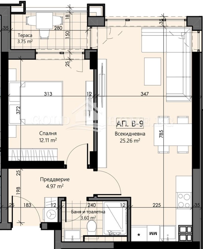 Продава 2-СТАЕН, гр. Пловдив, Христо Смирненски, снимка 4 - Апартаменти - 53522431