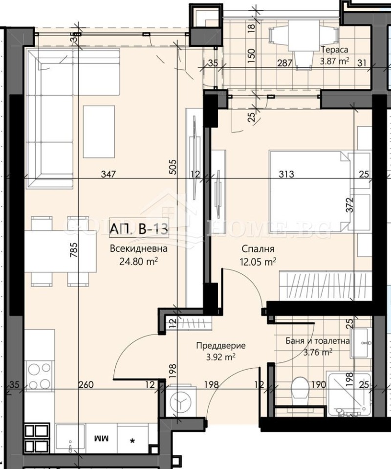 Продава 2-СТАЕН, гр. Пловдив, Христо Смирненски, снимка 3 - Апартаменти - 53522431