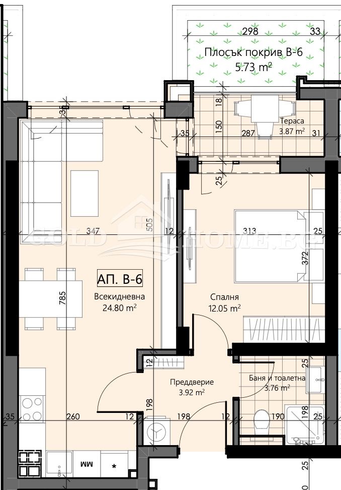 Продава 2-СТАЕН, гр. Пловдив, Христо Смирненски, снимка 6 - Апартаменти - 53522431