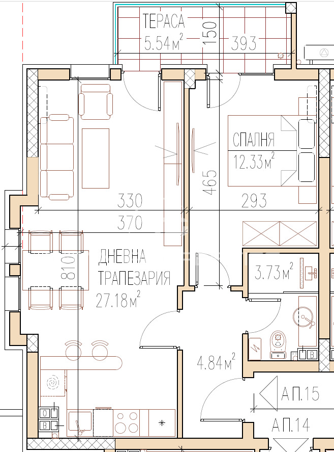 Продава  2-стаен град Пловдив , Остромила , 73 кв.м | 22449615 - изображение [2]