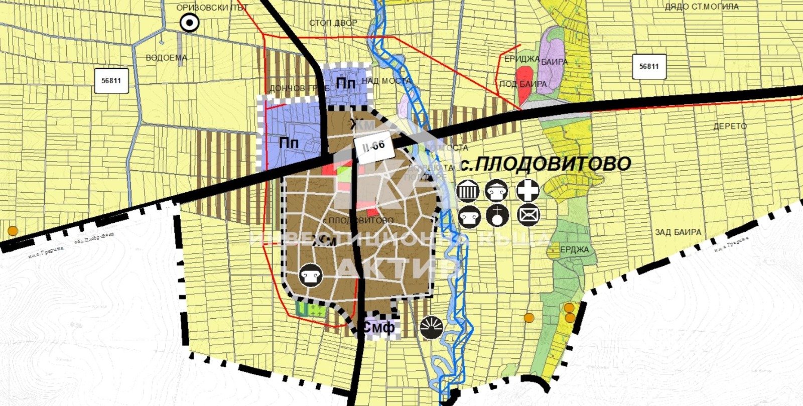 Продава ПАРЦЕЛ, с. Плодовитово, област Стара Загора, снимка 2 - Парцели - 54464626