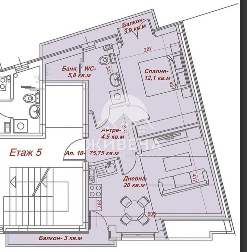 Продава  2-стаен град Варна , Погреби , 76 кв.м | 88086655 - изображение [9]