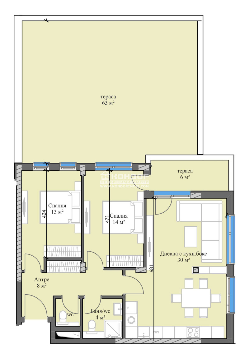 Продава 3-СТАЕН, гр. Пловдив, Кършияка, снимка 6 - Aпартаменти - 46616125