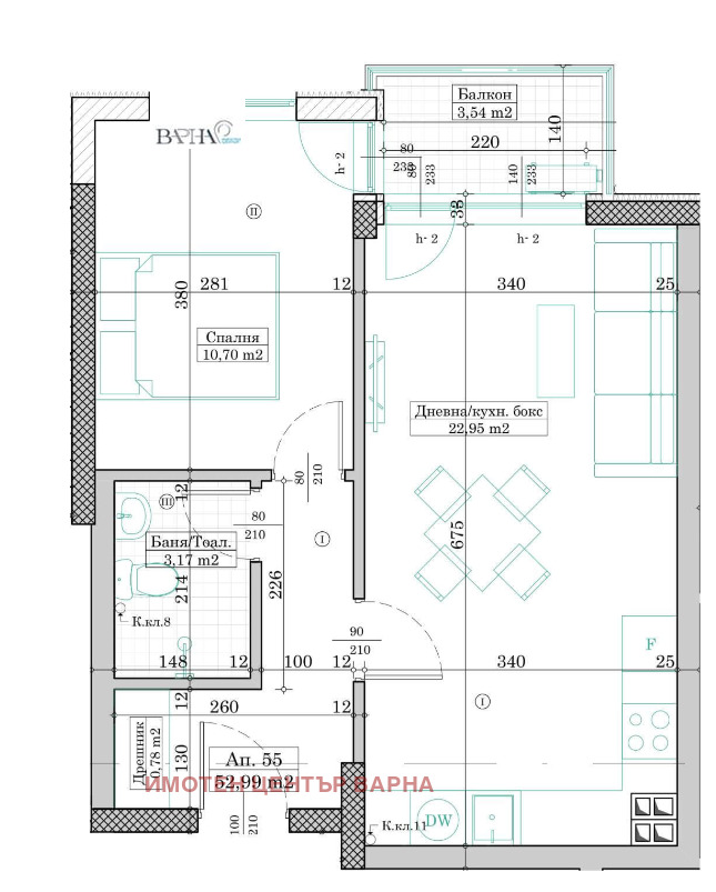Продава 2-СТАЕН, гр. Варна, Левски 1, снимка 4 - Апартаменти - 54596843