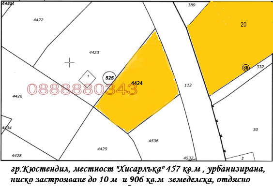 Продава ПАРЦЕЛ, гр. Кюстендил, Център, снимка 4 - Парцели - 56365586