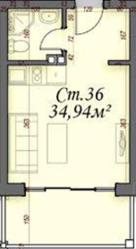 Продава 1-СТАЕН, к.к. Слънчев бряг, област Бургас, снимка 2 - Апартаменти - 54156511