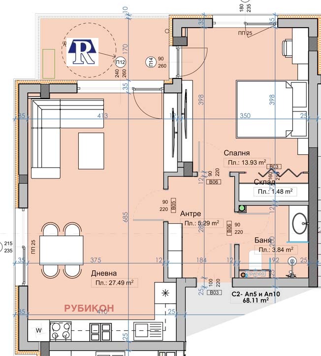 Zu verkaufen  1 Schlafzimmer region Plowdiw , Markowo , 77 qm | 76292122 - Bild [2]