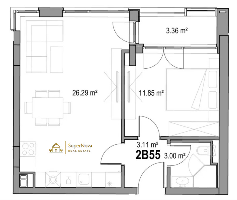 Продава  2-стаен град Пловдив , Отдих и култура , 66 кв.м | 71071839 - изображение [5]
