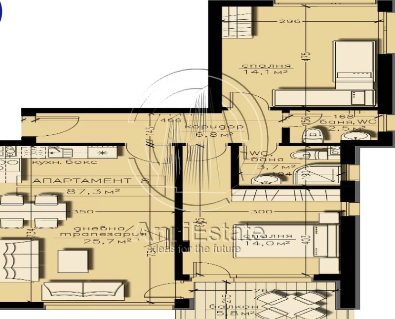 En venta  2 dormitorios Sofia , Boyana , 103 metros cuadrados | 81406953 - imagen [2]