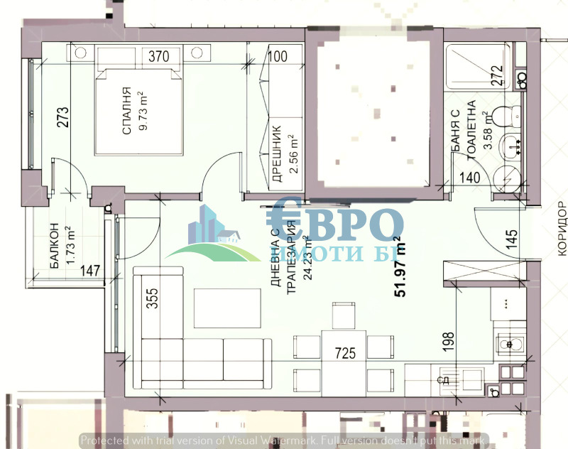 Na sprzedaż  1 sypialnia Stara Zagora , Samara 3 , 64 mkw | 28350055