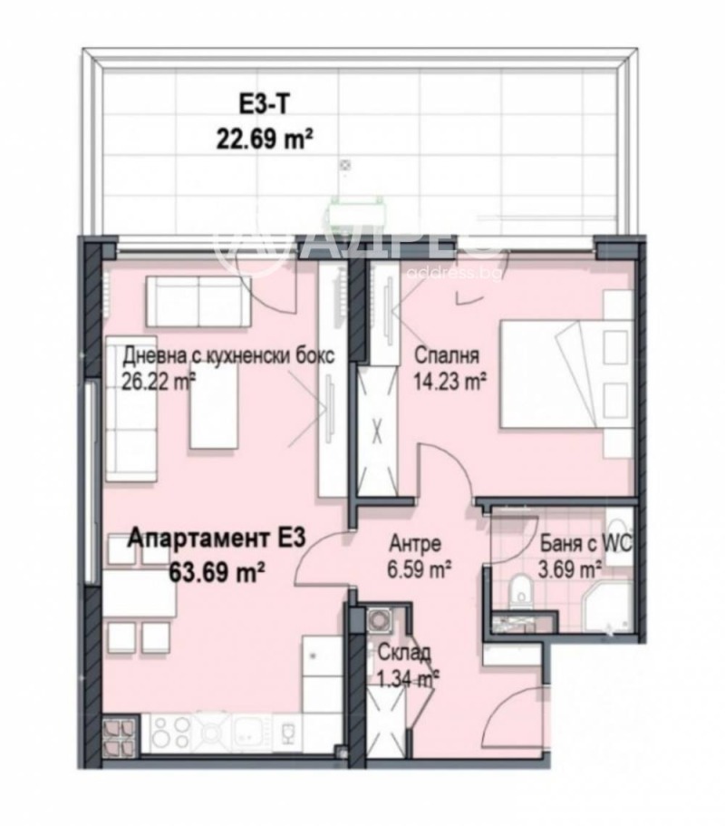 Продава 2-СТАЕН, гр. София, Кръстова вада, снимка 3 - Апартаменти - 52389995