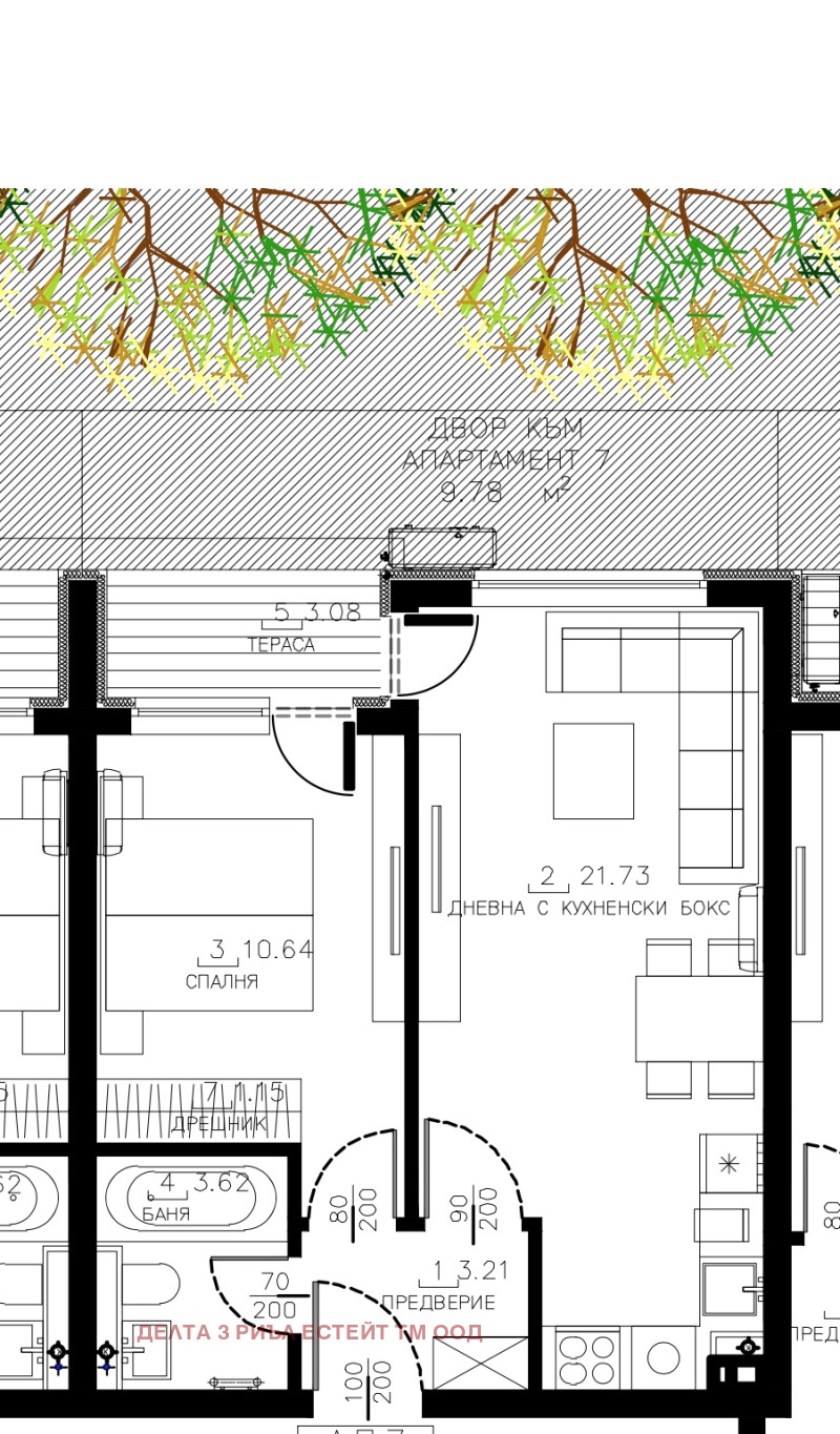 In vendita  1 camera da letto Sofia , Malinova dolina , 63 mq | 92674241 - Immagine [2]