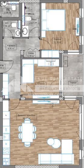 Til salg  2 soveværelser Plovdiv , Karshiyaka , 107 kvm | 97695842 - billede [2]