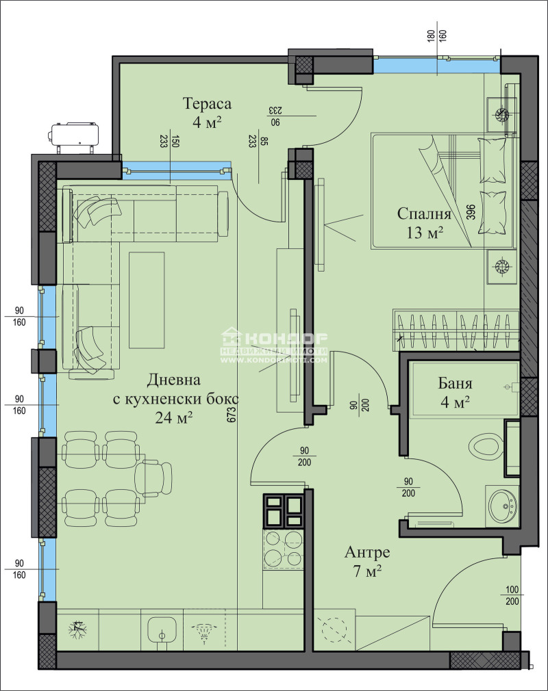 Na prodej  1 ložnice Plovdiv , Christo Smirnenski , 74 m2 | 77085854 - obraz [3]