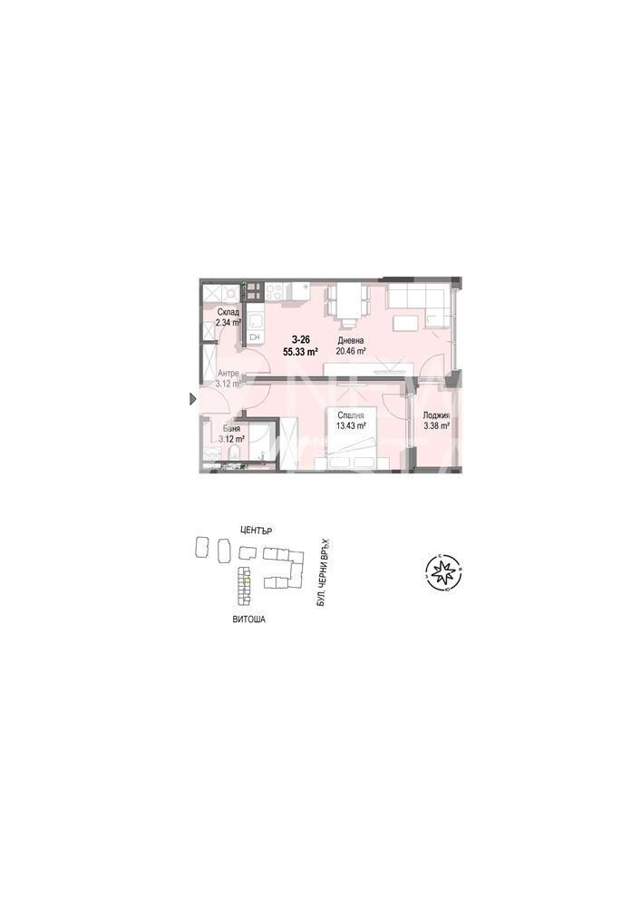 Продава 2-СТАЕН, гр. София, Кръстова вада, снимка 6 - Апартаменти - 55379936