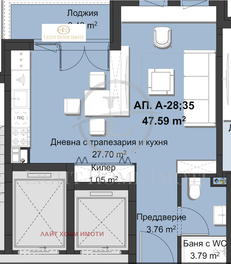 Til salgs  Studio Plovdiv , Karsjijaka , 40 kvm | 99596386 - bilde [17]