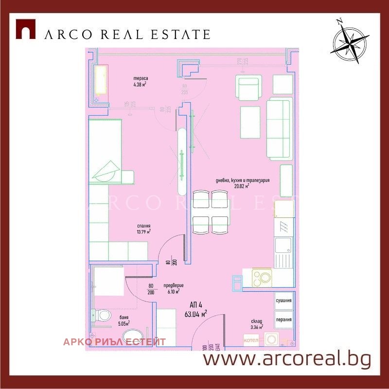 À vendre  1 chambre Sofia , Malinova dolina , 76 m² | 13416647 - image [2]
