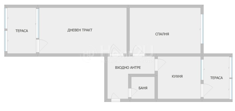Myytävänä  2 makuuhuonetta Varna , Troševo , 60 neliömetriä | 56276358 - kuva [11]
