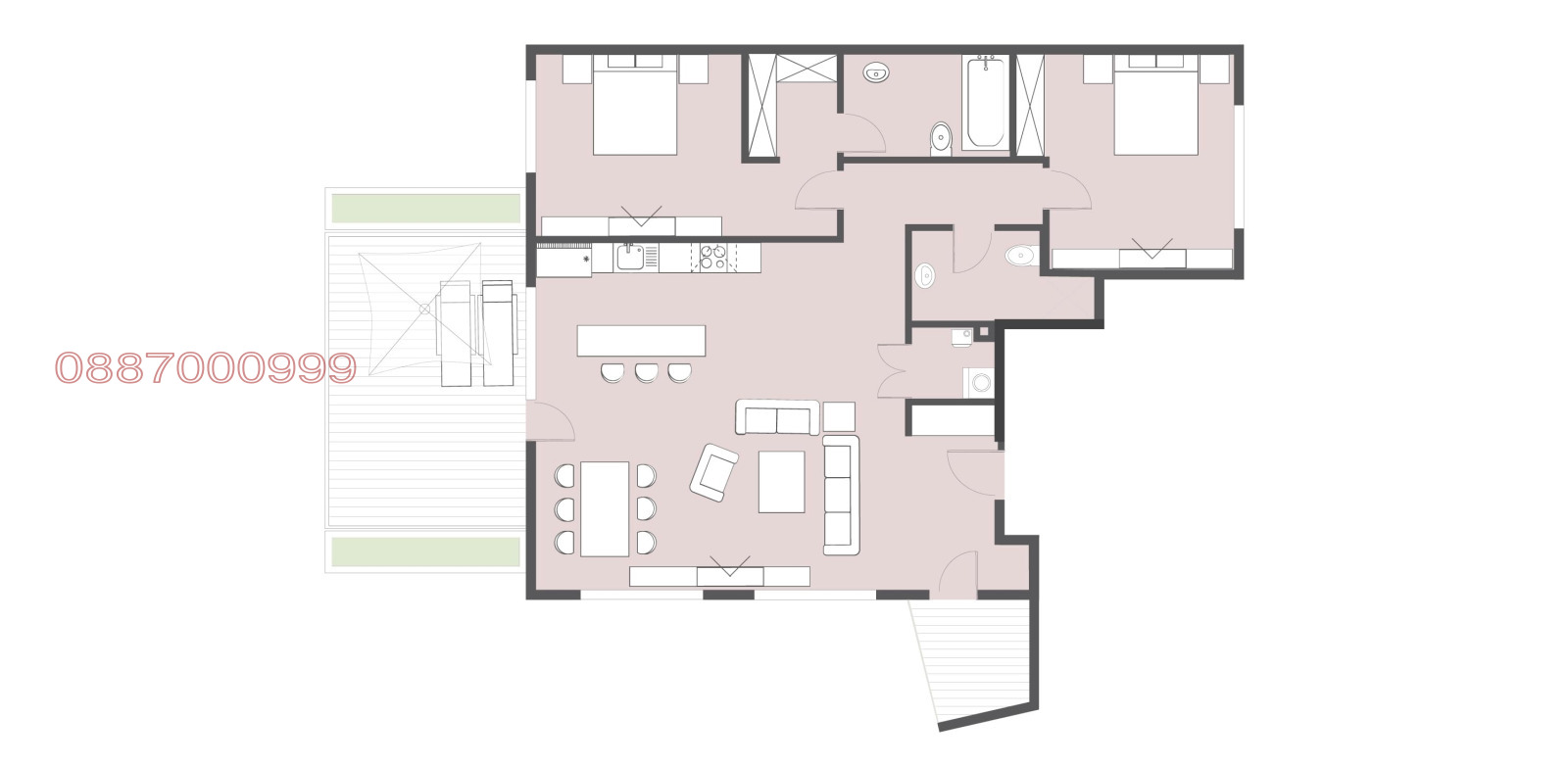 Продава 3-СТАЕН, гр. Варна, Бриз, снимка 2 - Апартаменти - 53747002