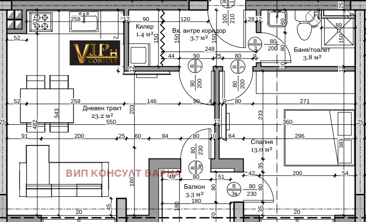 Myytävänä  1 makuuhuone Varna , Pogrebi , 70 neliömetriä | 30425705 - kuva [3]