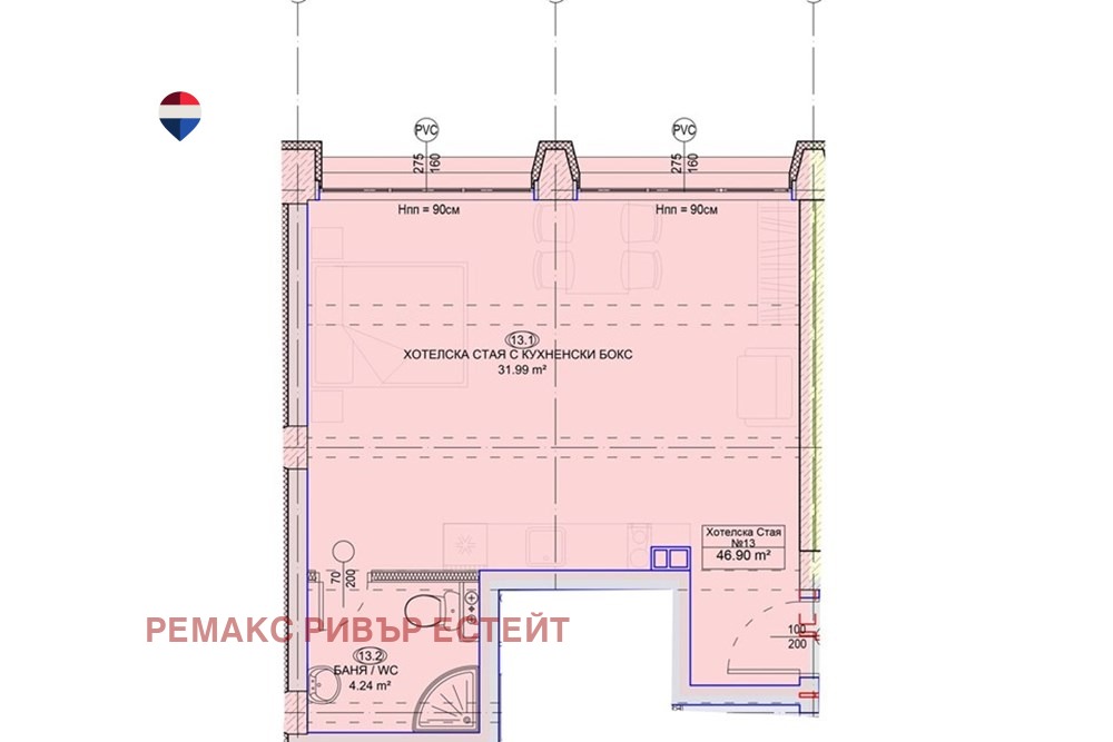 Продава 1-СТАЕН, гр. Русе, Здравец Изток