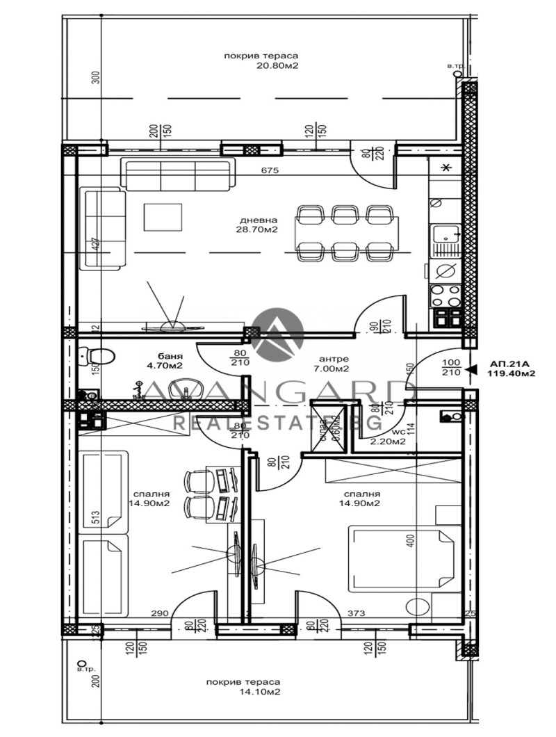 Till salu  2 sovrum Plovdiv , Belomorski , 135 kvm | 36041053 - bild [2]