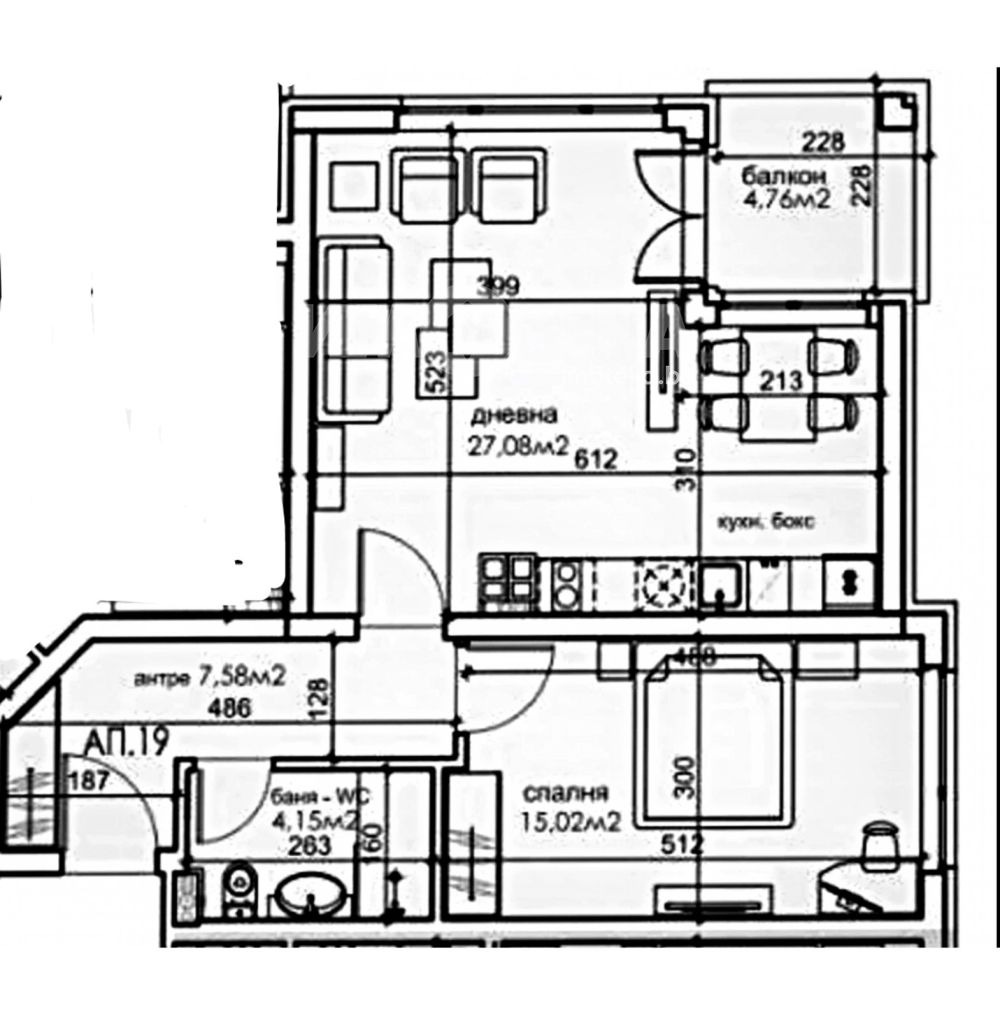 Продава 2-СТАЕН, гр. София, Карпузица, снимка 2 - Апартаменти - 56292819