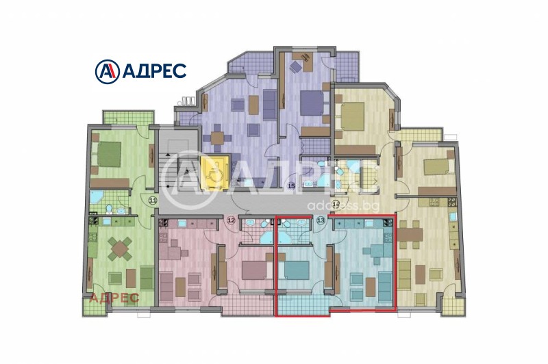 Satılık  1 yatak odası Varna , Centar , 58 metrekare | 81649665 - görüntü [2]