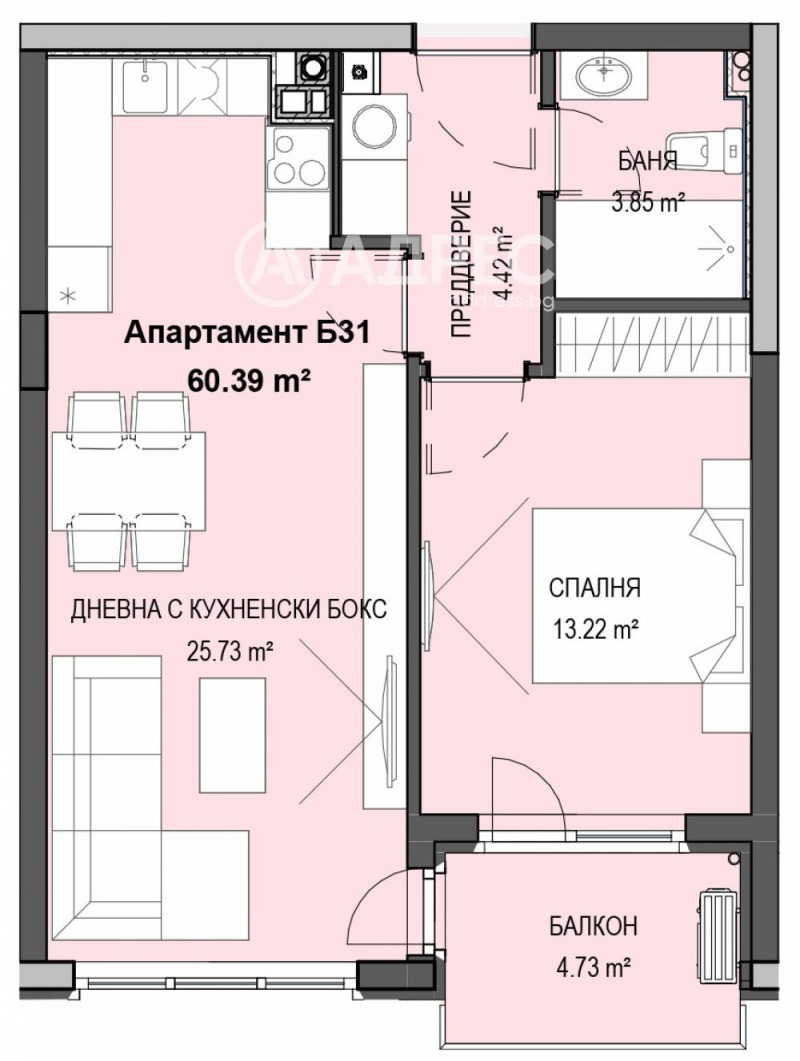 Продава 2-СТАЕН, гр. София, Кръстова вада, снимка 3 - Апартаменти - 52202130