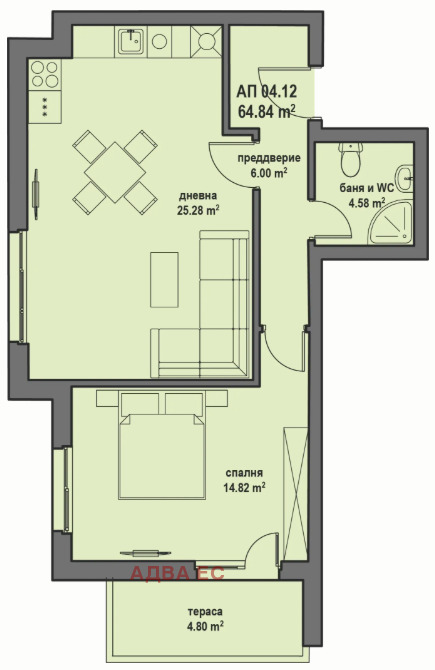 Продава 2-СТАЕН, гр. София, гр. Банкя
