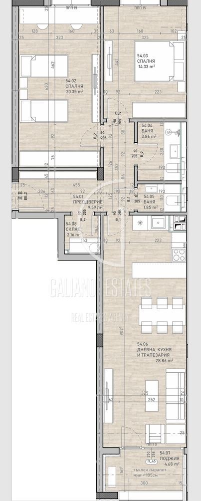 Продава  3-стаен град София , Сухата река , 125 кв.м | 38341894 - изображение [2]