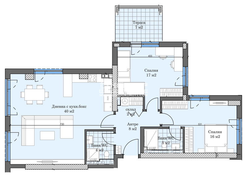 Продава 3-СТАЕН, гр. Пловдив, Кършияка, снимка 5 - Aпартаменти - 49591411