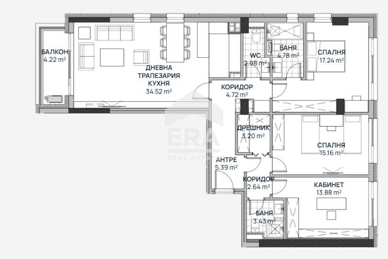 Продава  4-стаен град София , Люлин 2 , 169 кв.м | 32588099 - изображение [4]