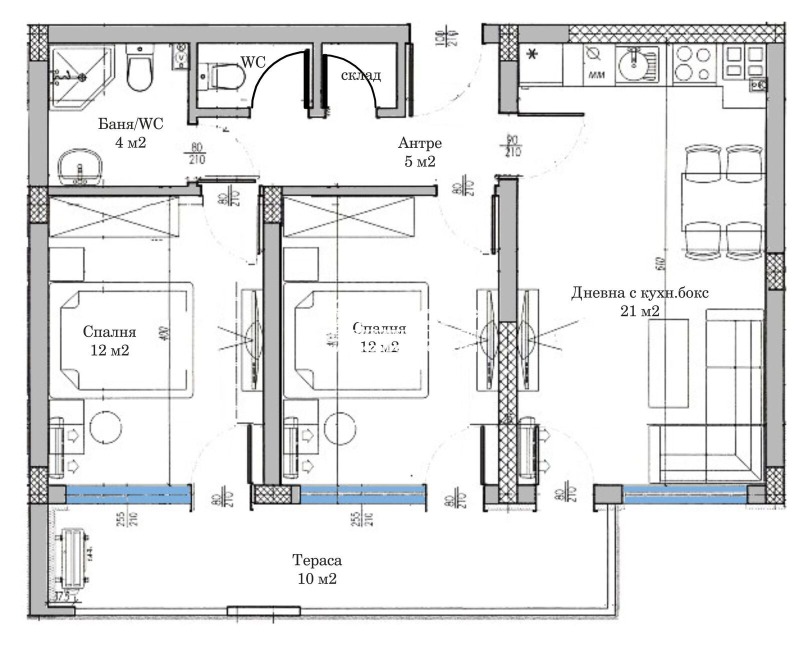 For Sale  1 bedroom Plovdiv , Belomorski , 91 sq.m | 64164221 - image [3]
