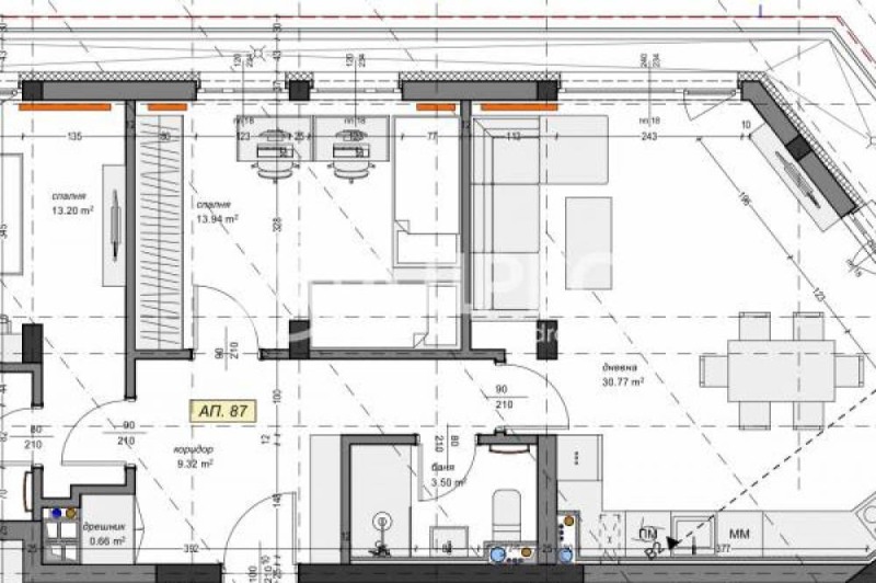 Till salu  2 sovrum Sofia , Mladost 4 , 125 kvm | 75544873 - bild [2]