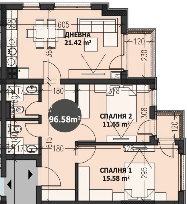 Продава  3-стаен град София , Малинова долина , 97 кв.м | 27810447 - изображение [5]