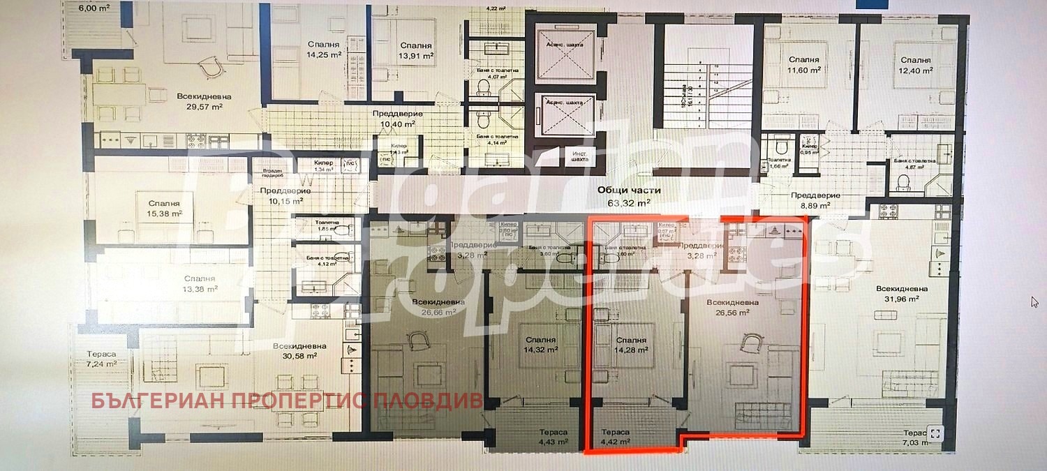 Продава 2-СТАЕН, гр. Пловдив, Гагарин, снимка 10 - Апартаменти - 53993649