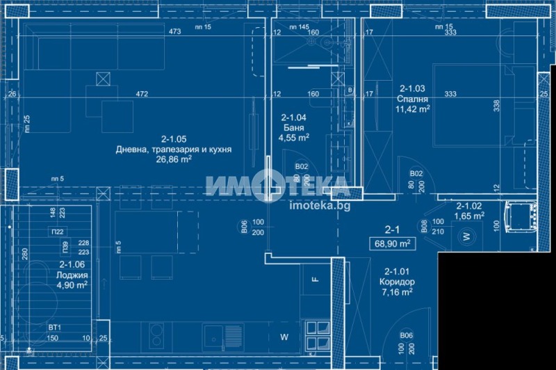 Продава 2-СТАЕН, с. Панчарево, област София-град, снимка 4 - Aпартаменти - 48388556