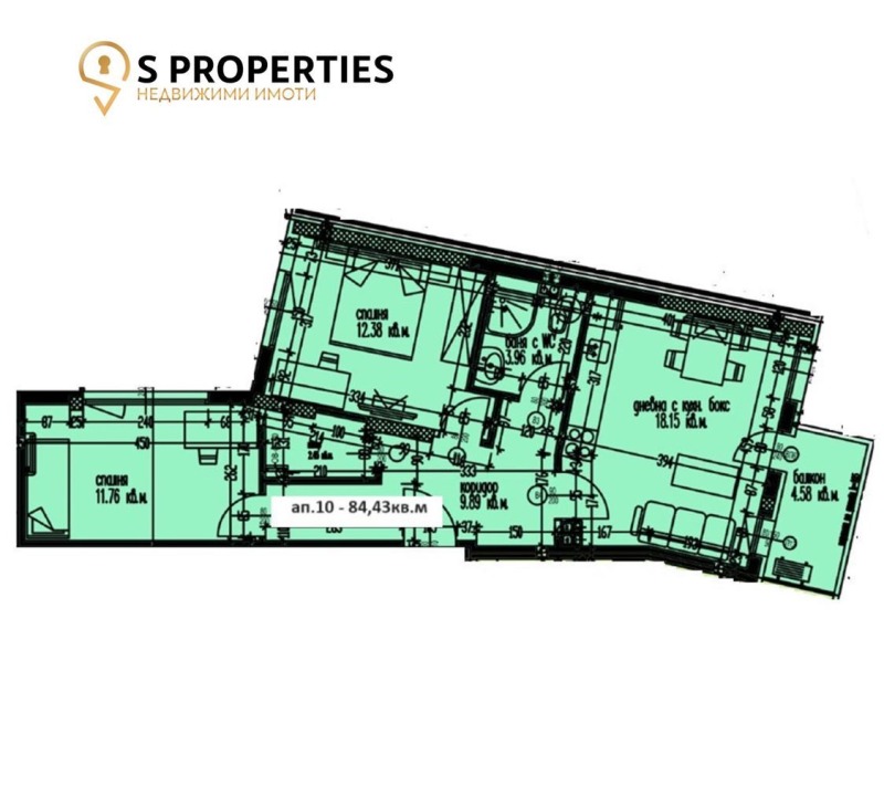 Продава  3-стаен град Варна , Аспарухово , 84 кв.м | 86981861 - изображение [2]