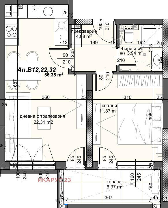 En venta  1 dormitorio Plovdiv , Trakiya , 70 metros cuadrados | 73759587 - imagen [4]