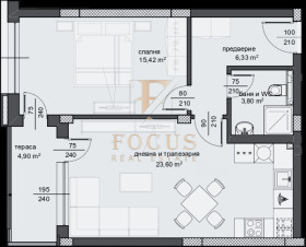 1 bedroom Tsentar, Plovdiv 3