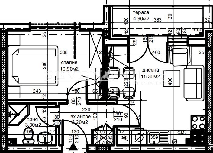 Te koop  1 slaapkamer Plovdiv , Christo Smirnenski , 50 m² | 81947397 - afbeelding [5]