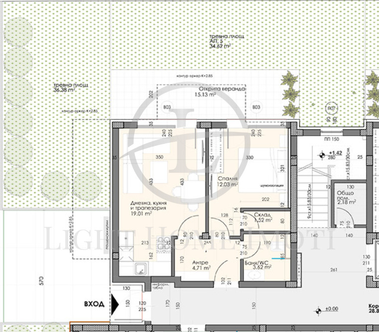 Myytävänä  1 makuuhuone Plovdiv , Hristo Smirnenski , 70 neliömetriä | 21624950 - kuva [14]