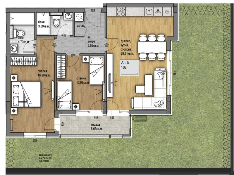 Продава  3-стаен град Пловдив , Христо Смирненски , 114 кв.м | 95099941 - изображение [2]