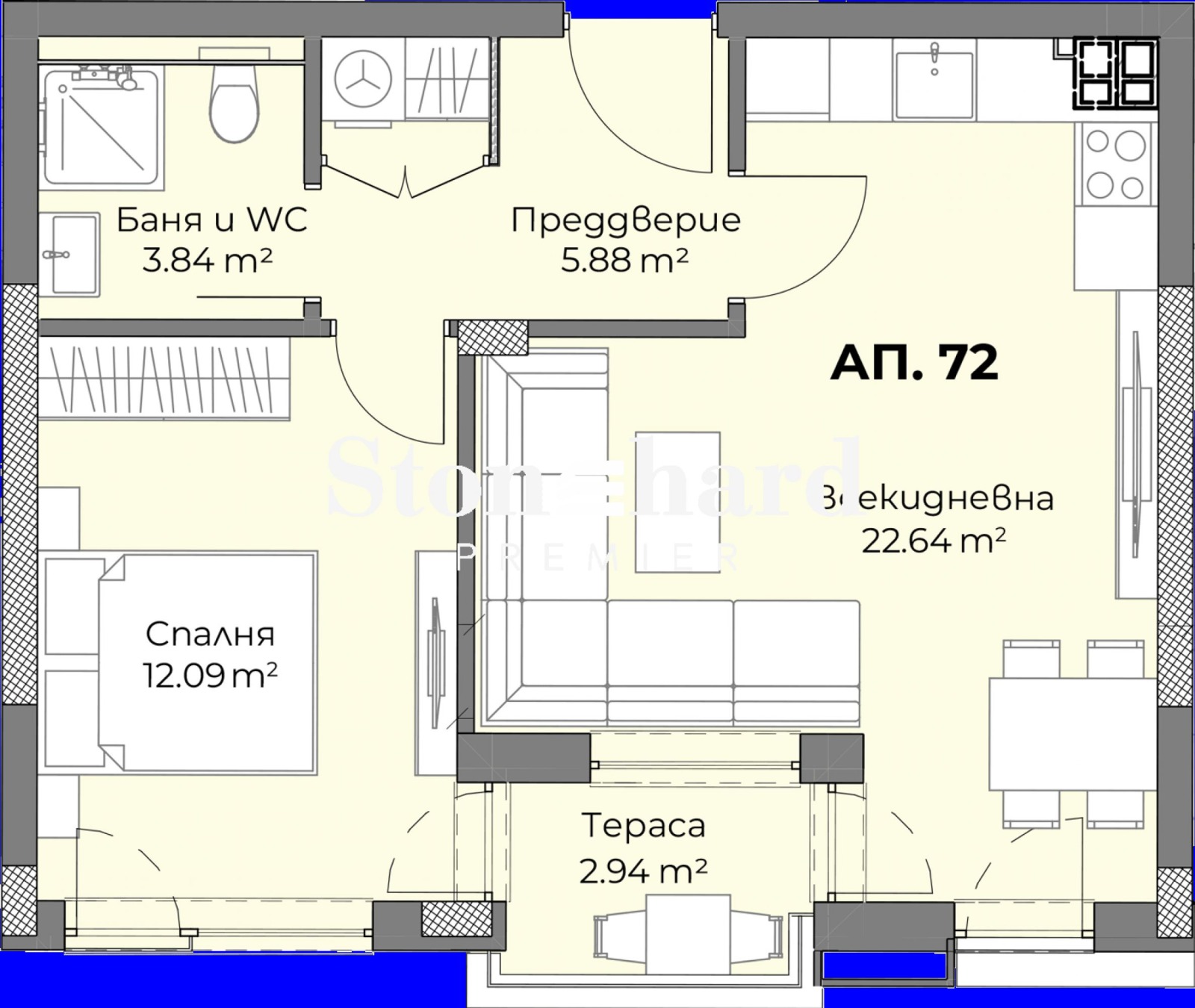 Продава 2-СТАЕН, гр. Пловдив, Христо Смирненски, снимка 5 - Апартаменти - 54697290