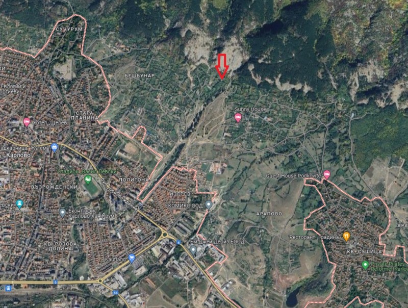 Продава ПАРЦЕЛ в област Пловдив, гр. Карлово - 1182 кв.м / 7 669.38 € » 15 000 лв., АГЕНЦИЯ 'СТОЛИЧНИ ИМОТИ'